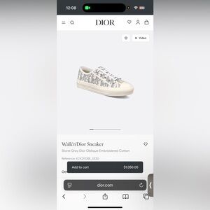 Women’s Walk’N’Dior Sneakers 
Size 38